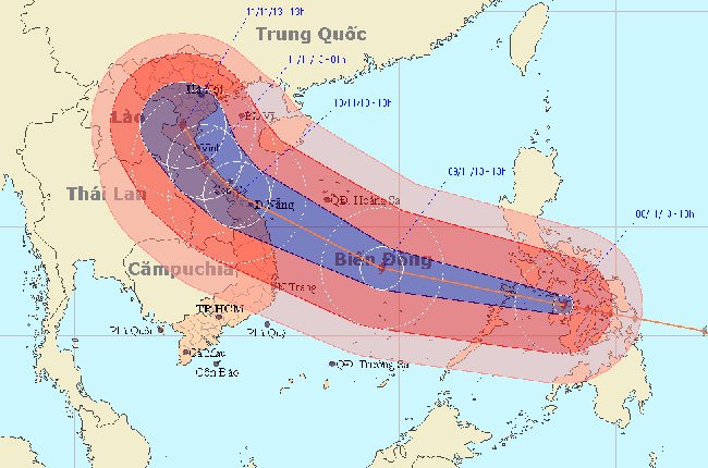 Miền Trung căng mình ứng phó với siêu bão Haiyan