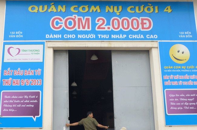 Quán cơm Nụ Cười 4 gặp khó khăn