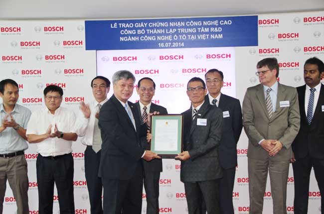 Bosch VN thành lập trung tâm nghiên cứu & phát triển công nghệ ô tô