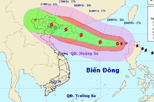 Bão số 3 gây gió giật rất mạnh trên vùng ven biển Bắc Bộ