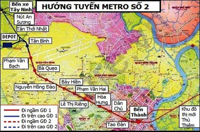 TPHCM: Tuyến metro số 2 có nguy cơ đội vốn lên 2,1 tỉ đô la Mỹ