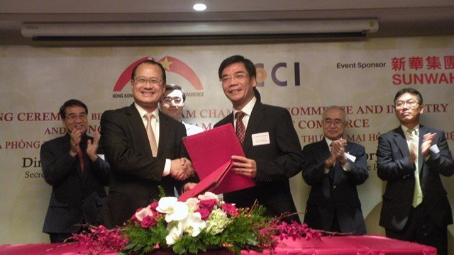 VCCI ký hợp tác với Phòng Thương mại Hồng Kông – Việt Nam