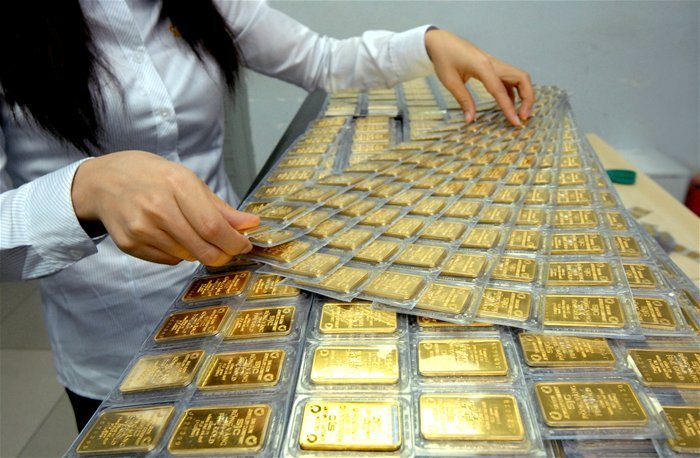 Vàng SJC cao hơn thế giới 5,42 triệu đồng/lượng