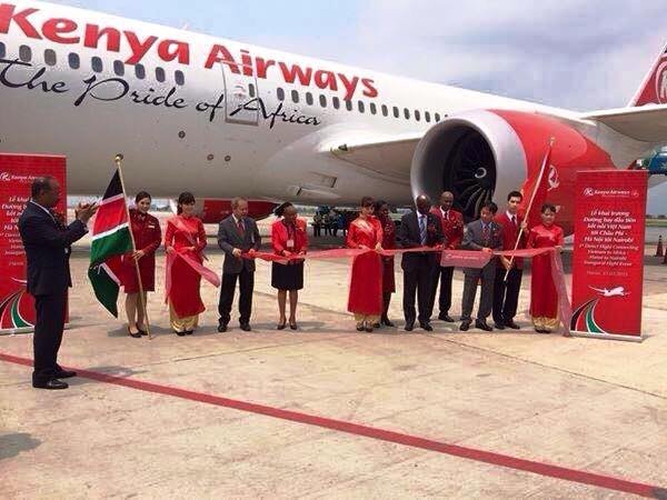 Kenya Airways khai trương đường bay tới Hà Nội