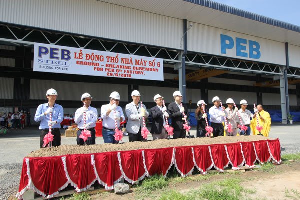 PEB Steel xây dựng nhà máy thứ sáu tại Việt Nam
