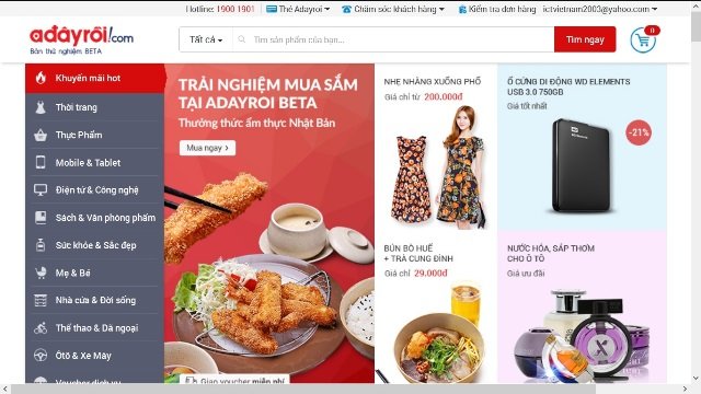 Công ty con của Vingroup ra mắt trang mua sắm Adayroi