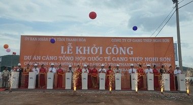 Khởi công xây dựng cảng tổng hợp gang thép Nghi Sơn