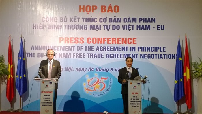 EU, Việt Nam tuyên bố chung về hợp tác trên nhiều lĩnh vực