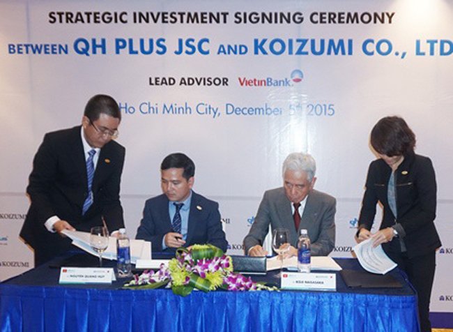 Koizumi mua 23% vốn công ty kinh doanh thép QH Plus