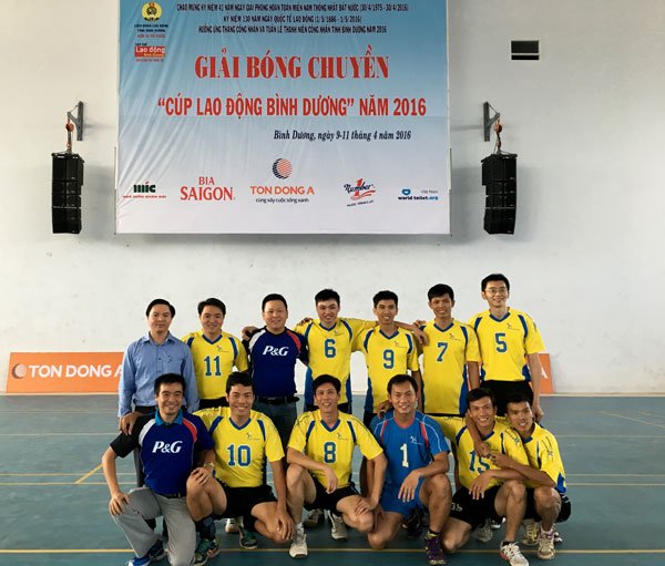 Tôn Đông Á tài trợ chính Giải bóng chuyền  “Cúp Lao động Bình Dương năm 2016”