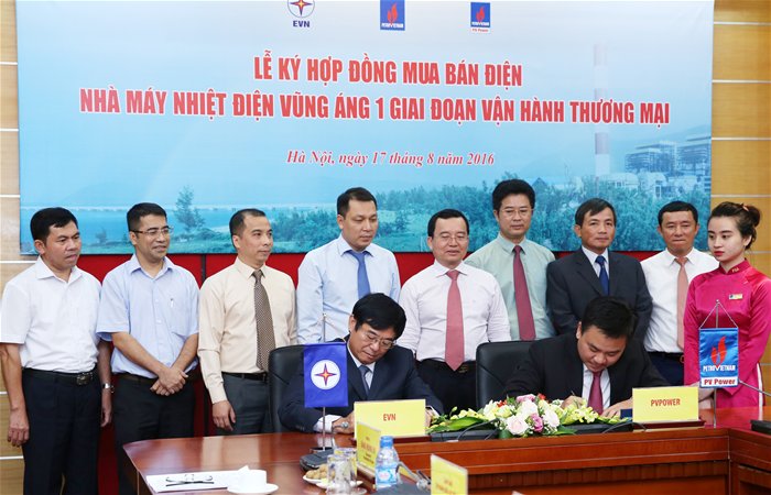 Ký hợp đồng mua bán điện nhà máy nhiệt điện Vũng Áng 1