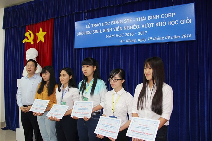 Học bổng STF-GIBC-Thái Bình đến với An Giang