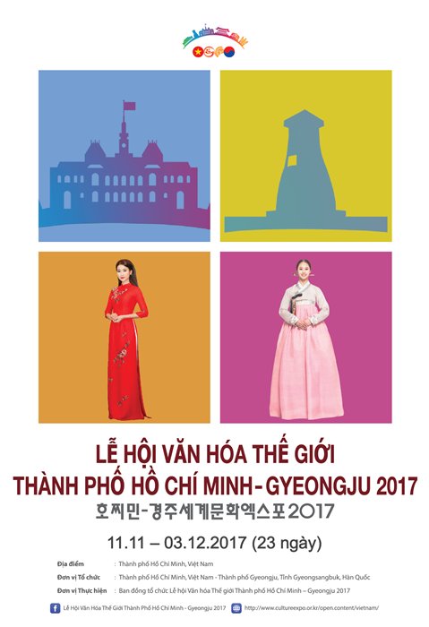 Khám phá không gian Văn hóa Việt – Hàn tại Lễ hội Văn hóa Thế giới TPHCM – GYEONGJU 2017