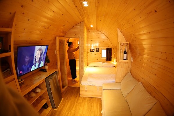 Ở nhà gỗ di động có giá từ 140 triệu đồng