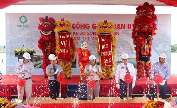 Khu đô thị Vạn Phúc khởi công phân đoạn 2 tuyến bờ kè sông Sài Gòn