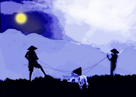 Tát nước đêm trăng