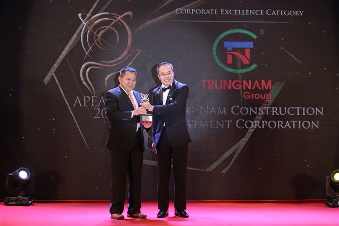 Trungnam Group nhận giải thưởng kinh doanh xuất sắc châu Á 2018 ngành xây dựng