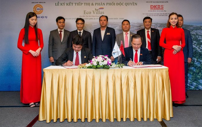 DKRS ký kết phân phối độc quyền khu biệt thự ven sông Cần Thơ Eco Villas