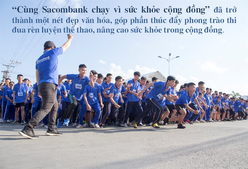 Cùng Sacombank chạy vì sức khỏe cộng đồng