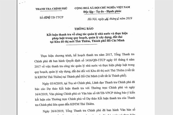 Kiến nghị thu hồi hàng nghìn tỉ đồng đầu tư vào khu đô thị Thủ Thiêm