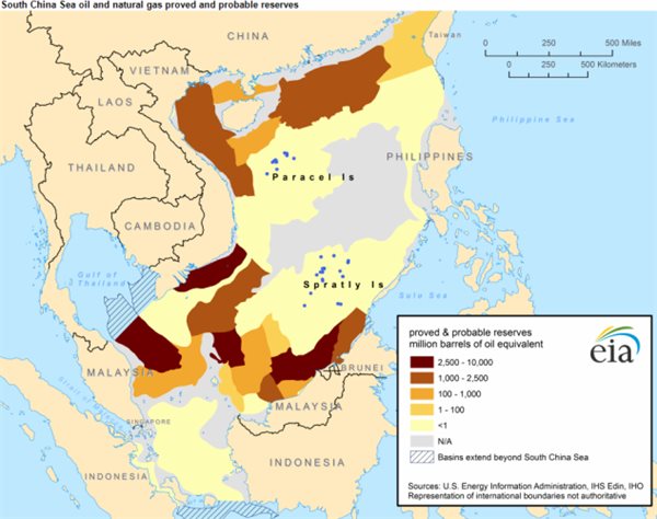 Nguồn lợi dầu khí hàng ngàn tỉ đô la ở biển Đông