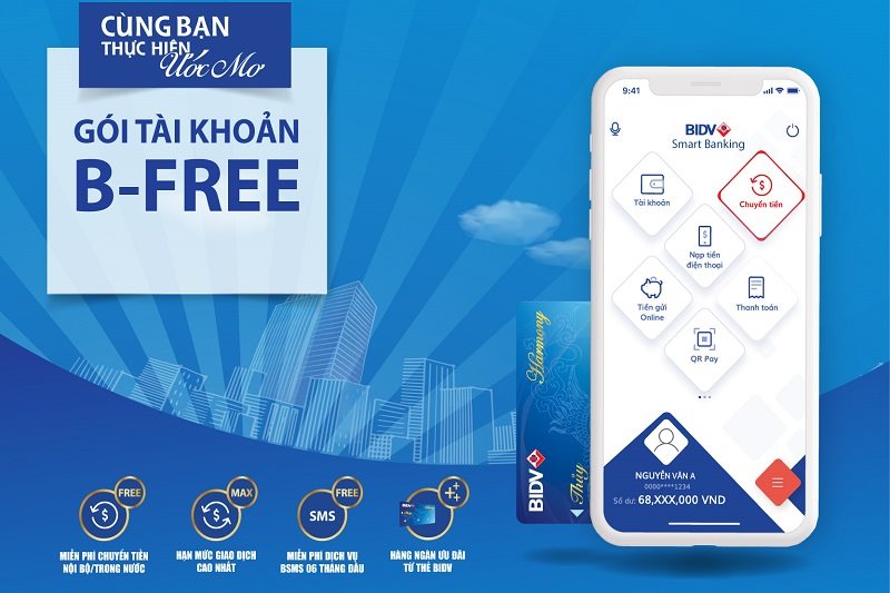 B-Free: Tiết kiệm phí chuyển tiền với hạn mức tới 1,75 tỉ đồng/ngày