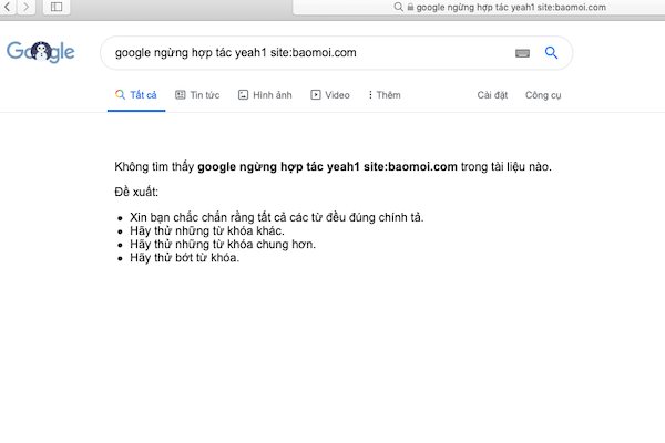 Baomoi.com bị Google “gạch tên”?