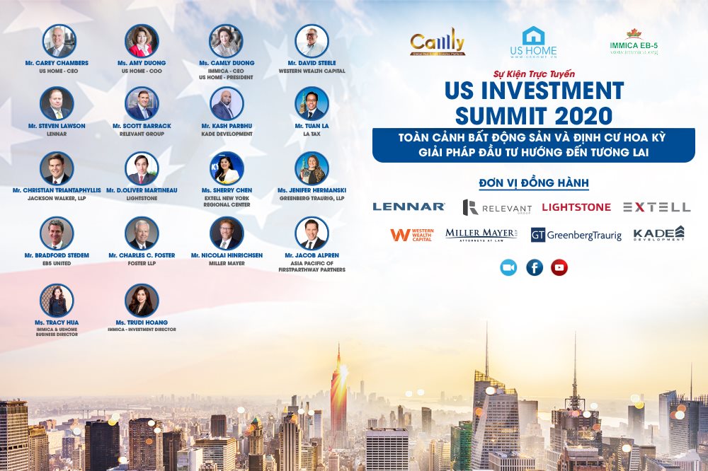 Chuỗi sự kiện trực tuyến US INVESTMENT SUMMIT 2020 - Tiếng vang lớn trong giới đầu tư