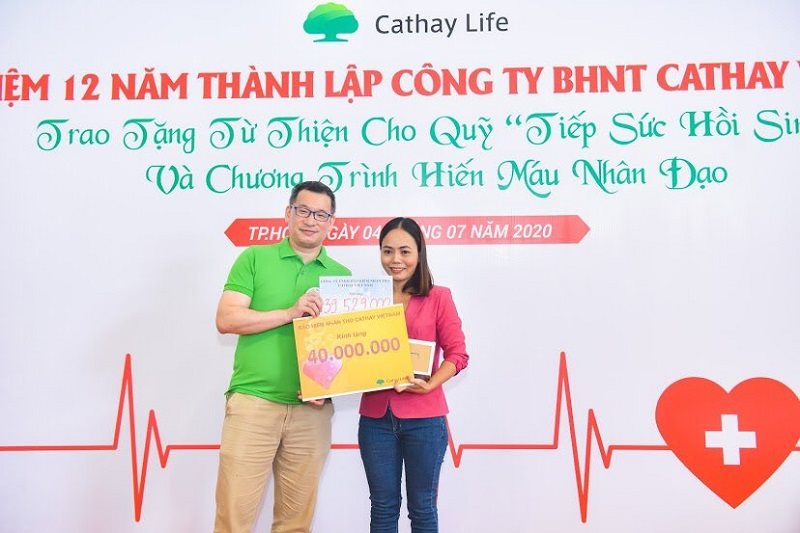 Cathay Việt Nam góp quỹ từ thiện cho chương trình “Tiếp sức hồi sinh”