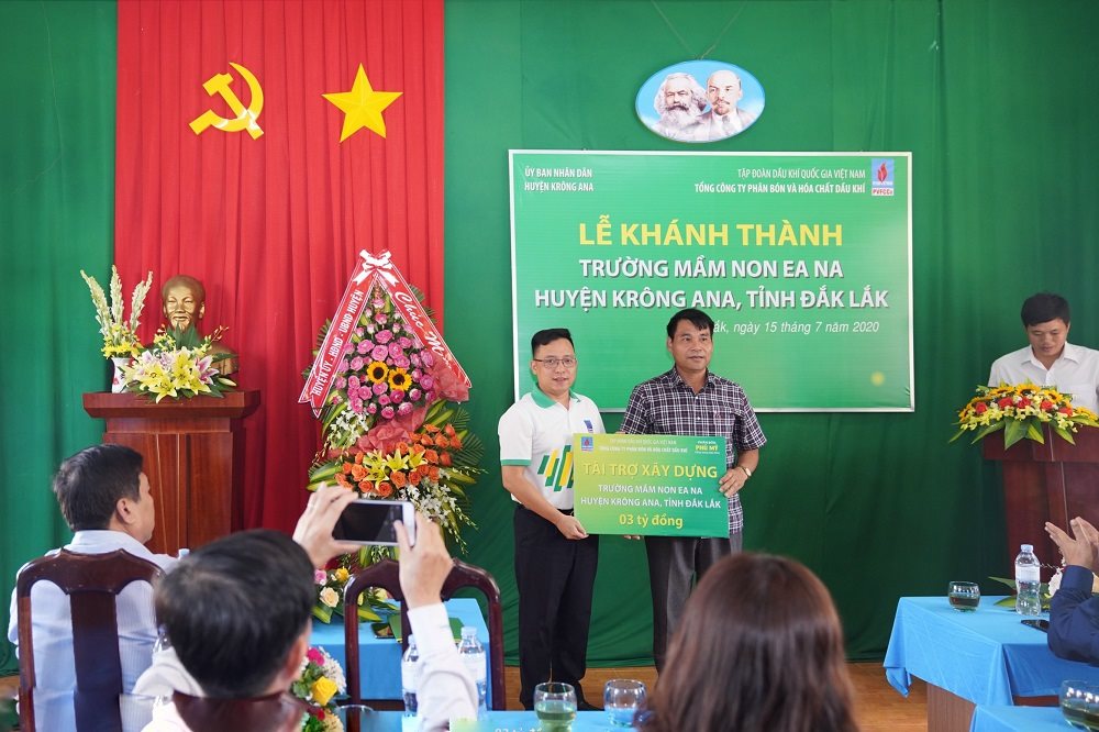 PVFCCo khánh thành công trình Trường mầm non Ea Na Đắk Lắk
