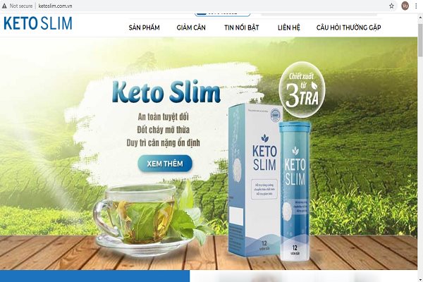 Cảnh báo về thực phẩm giảm cân Keto Slim