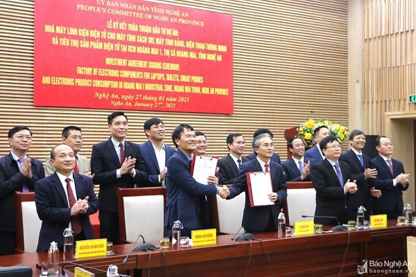 Ju Teng (Đài Loan) đầu tư nhà máy linh kiện 200 triệu đô la tại Nghệ An
