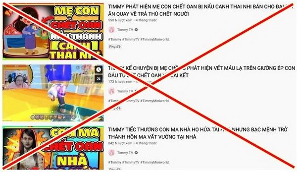 Kênh YouTube Timmy TV bị phạt 15 triệu đồng, đóng kênh