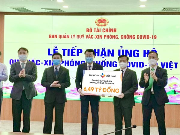 CJ Việt Nam ủng hộ 6,49 tỉ đồng cho Quỹ vaccine phòng chống Covid-19