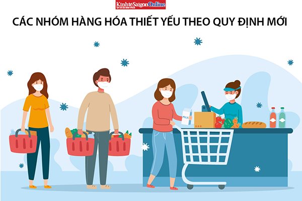 Các nhóm hàng hóa thiết yếu nào được lưu thông khi giãn cách xã hội?