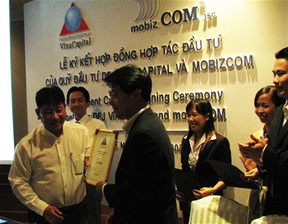 Quỹ DFJ VinaCapital đầu tư vào mobizCom