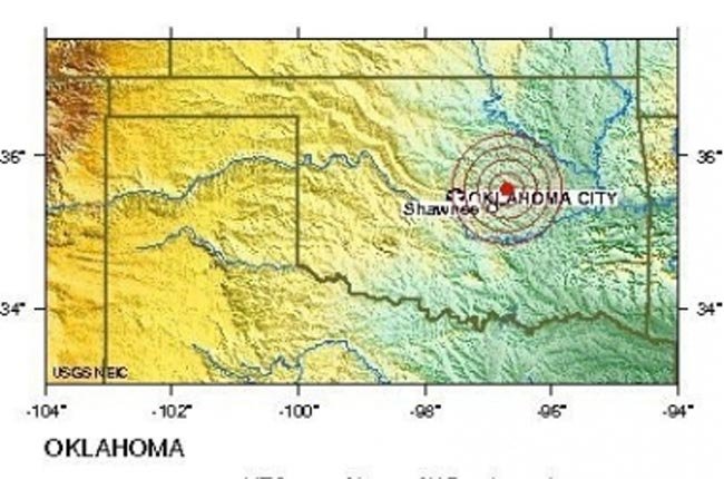 Oklahoma xảy ra ba trận động đất trong một ngày