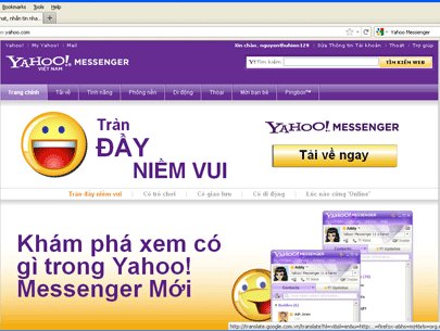 Cảnh báo lừa đảo qua Yahoo! Messenger