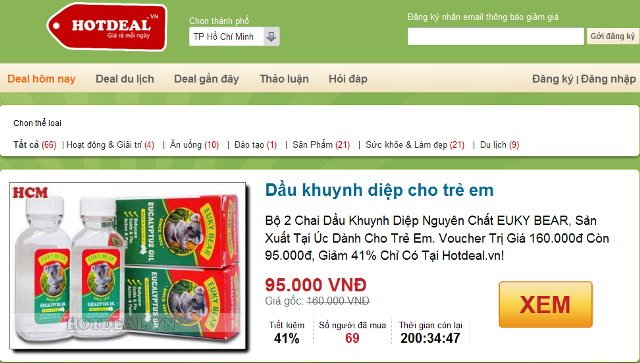 Hotdeal.vn muốn trở thành siêu thị trực tuyến