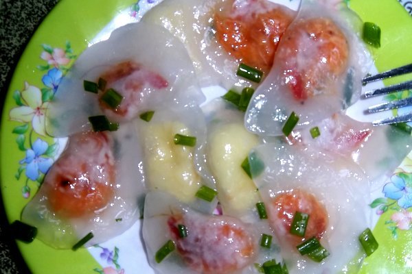 Bánh bột lọc ngày mưa