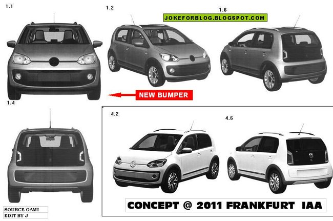 Rò rỉ ảnh Volkswagen Up! phiên bản 5 cửa