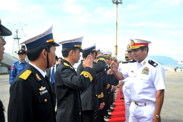 Tàu hải quân Myanmar thăm Đà Nẵng