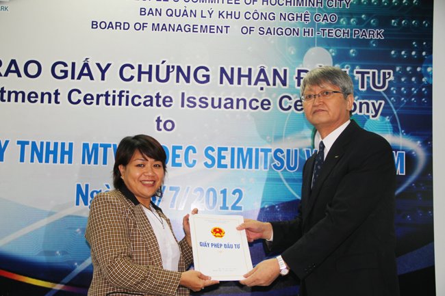 Nidec mở thêm nhà máy ở SHTP