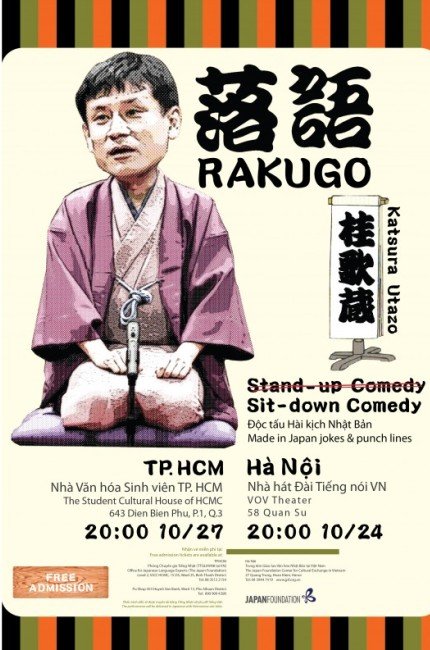 Xem tấu hài Rakugo Nhật Bản tại Hà Nội và TPHCM