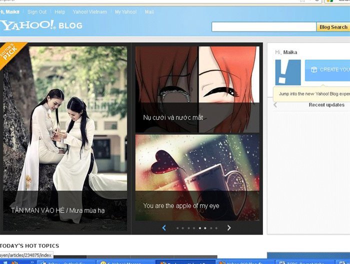 Yahoo Việt Nam đóng cửa dịch vụ blog