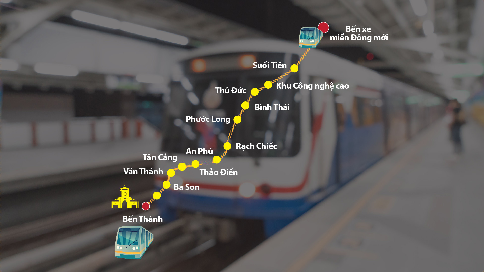 Lộ diện mẫu thiết kế tàu metro Sài Gòn mô phỏng đầu máy bay