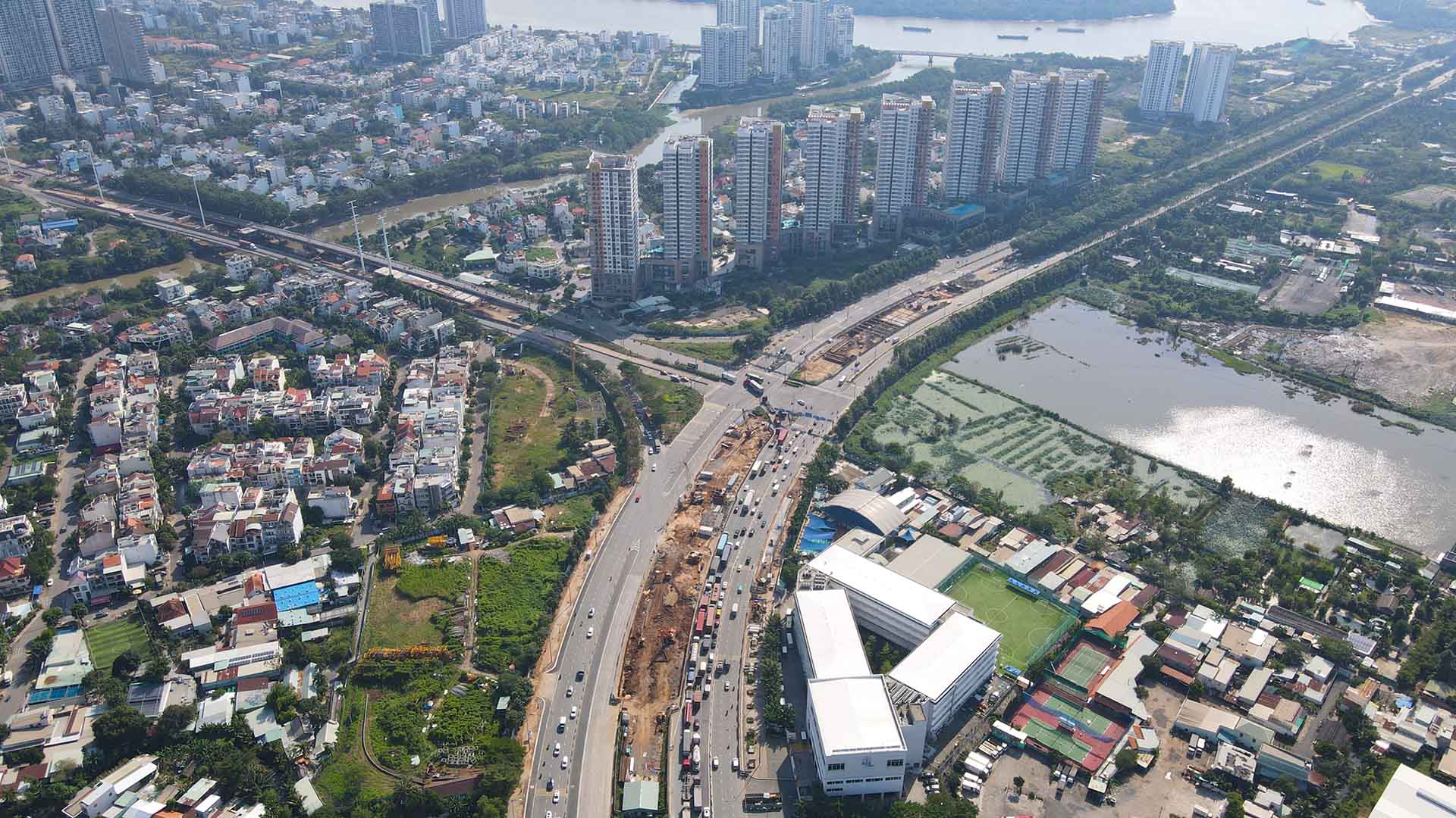 Nút giao An Phú, ảnh chụp tháng 12-2023. Ảnh: Minh Hoàng