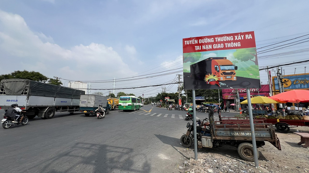 Điển đen tai nạn TPHCM. Ảnh: Minh Hoàng